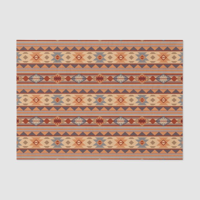 Southwest Pattern Design Tan Tissue Paper (Front)