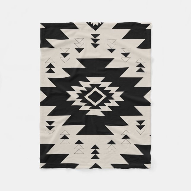 Southwest pattern fleece blanket (Front)