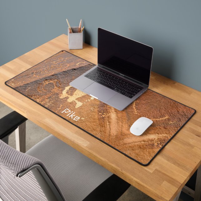 Southwest Petroglyph Art Personalised Desk Mat (Office 2)
