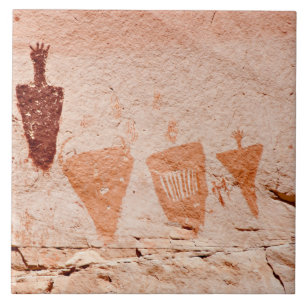 Southwest Petroglyph Ceramic Tile