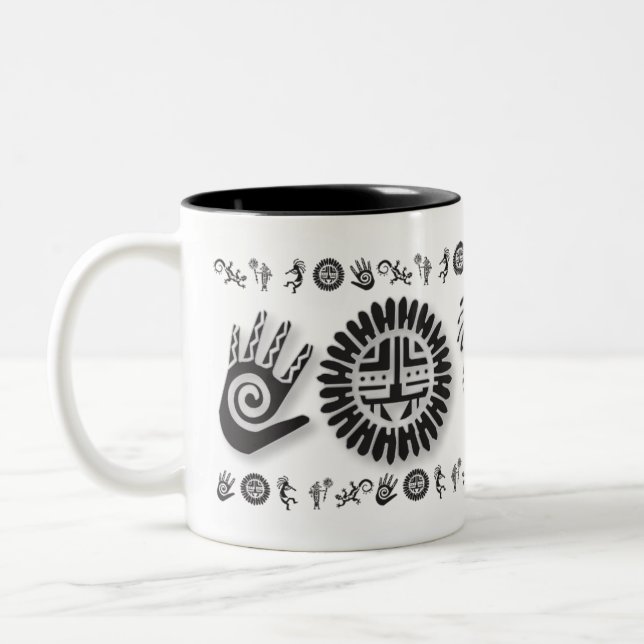 Southwest Petroglyph Mug Design 3 (Left)