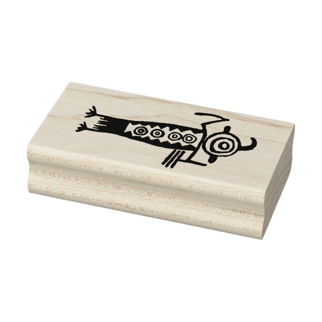 Southwest Petroglyph Shaman Rubber Stamp (Stamp)