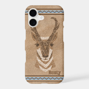 Southwest Pronghorn Antelope Head Personalised