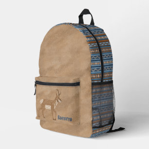 Southwest Pronghorns Geometric Print Personalised Printed Backpack