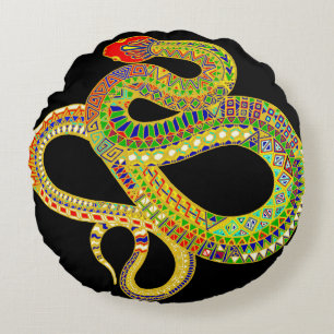 Southwest Rattler Round Cushion