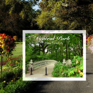 Southwest Reservoir Bridge, Central Park, NYC Postcard