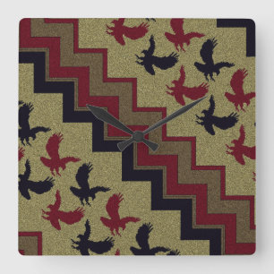 Southwest Retro Square Wall Clock