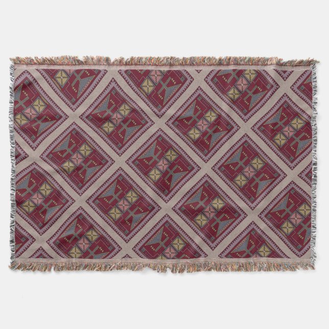 Southwest Retro Throw Blanket (Front)