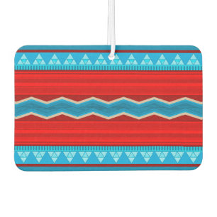 Southwest River Canyon Geometric Red Turquoise Car Air Freshener