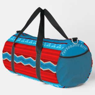 Southwest River Red Turquoise Lg Personalised Duffle Bag