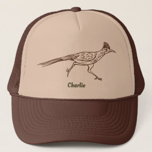Southwest Roadrunner Bird Drawing Personalised Trucker Hat