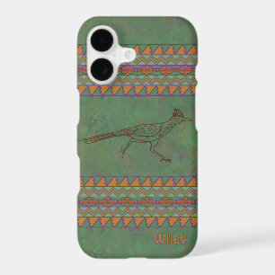 Southwest Roadrunner Green Geometric Personalised