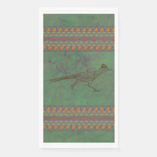 Southwest Roadrunner Sagebrush Green Napkin