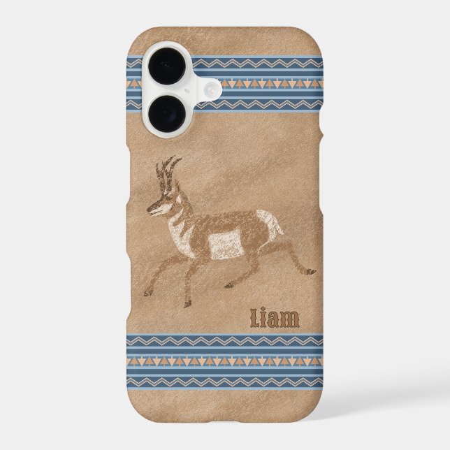 Southwest Running Pronghorn Antelope Personalized (Back)