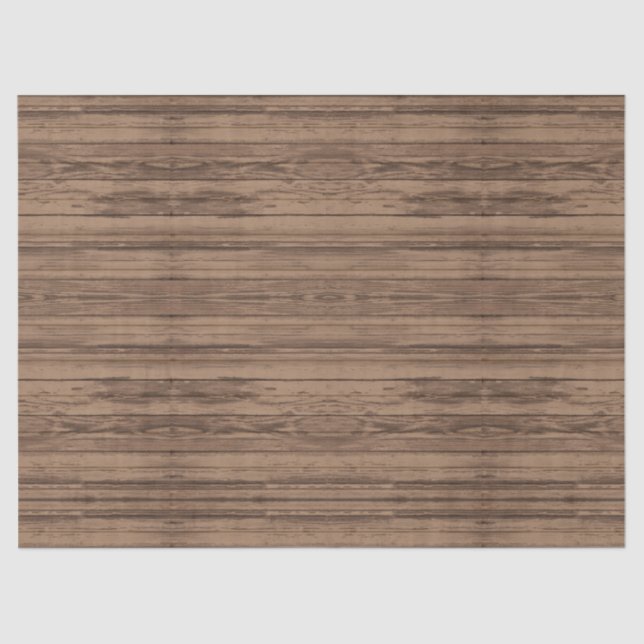Southwest Rustic Weathered Wood Design Tissue Paper (Front)