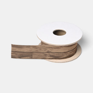 Southwest Rustic Weathered Wood Satin Ribbon