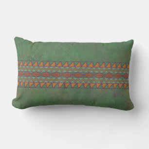 Southwest Sagebrush Green Geometric Design Lumbar Lumbar Cushion