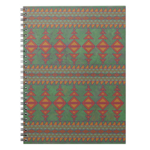 Southwest Sagebrush Green Geometric Design Notebook