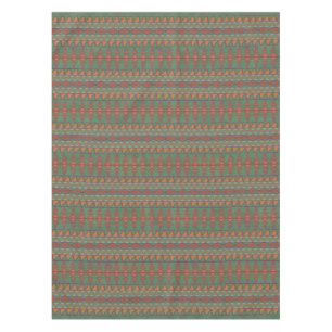 Southwest Sagebrush Green Geometric Design Tablecloth
