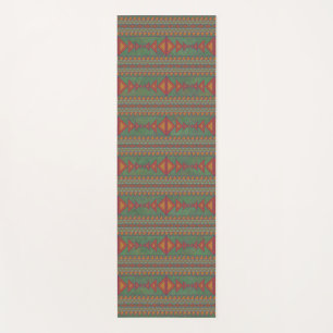 Southwest Sagebrush Green Geometric Design Yoga Ma Yoga Mat