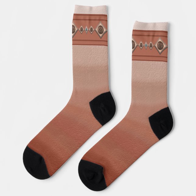 Southwest Sandstone Canyon Pattern Socks (Left)