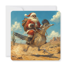 Southwest Santa Roadrunner Christmas