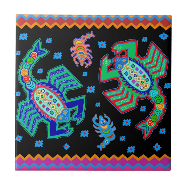 Southwest Scorpions on my Wall Ceramic Tile (Front)