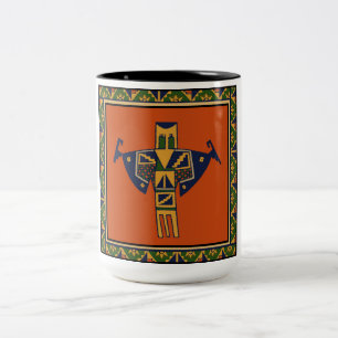 Southwest Shaman Spirit Two-Tone Coffee Mug