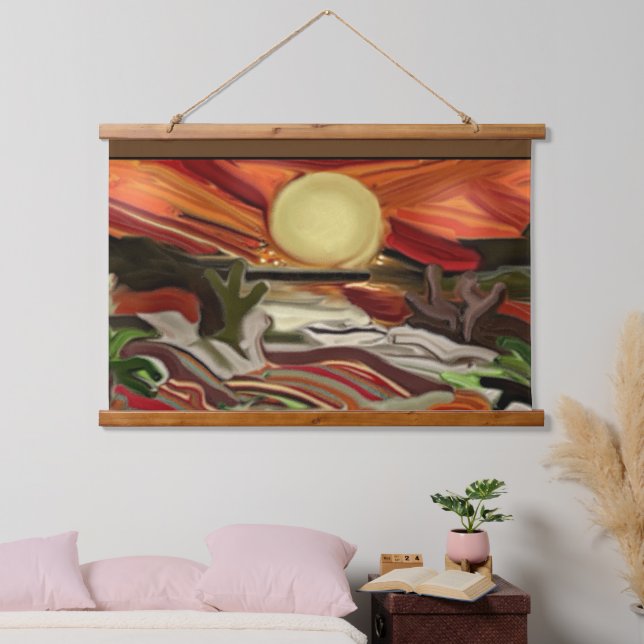 Southwest Skies Abstract Art Hanging Tapestry (Bedroom)