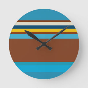 Southwest Stripes 12 Round Clock