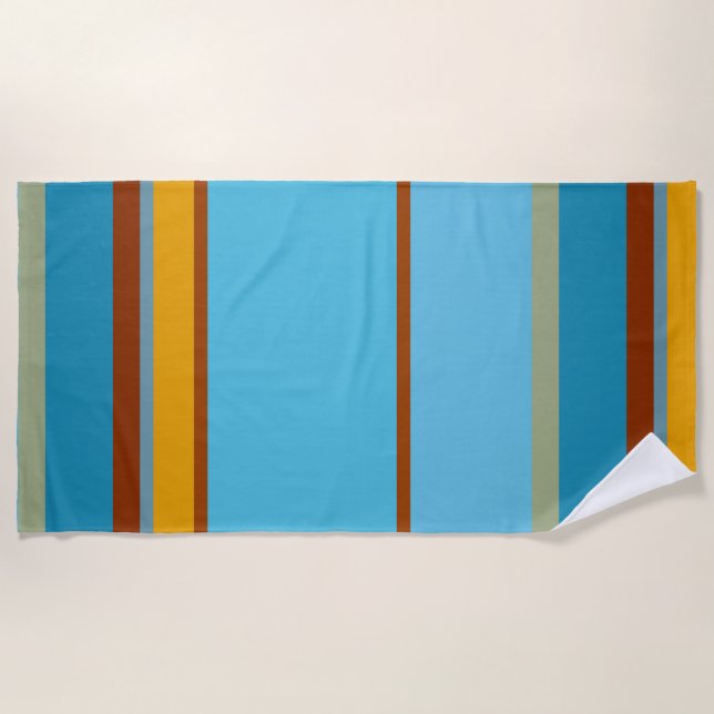 Southwest Stripes 15 Beach Towel (Front)