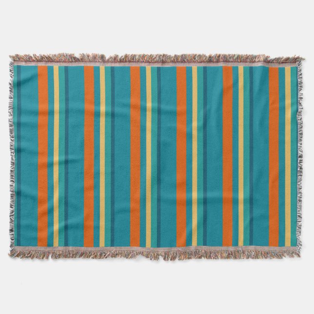 Southwest Stripes 16 Throw Blanket (Front)