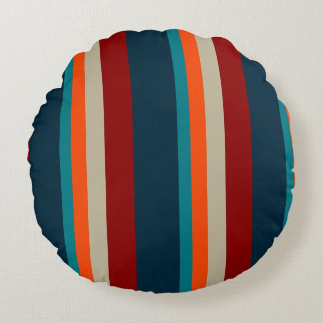Southwest Stripes 17 Round Cushion (Front)