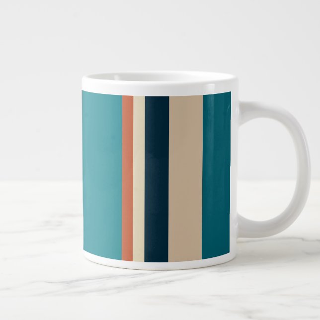 Southwest Stripes 19 Large Coffee Mug (Right)