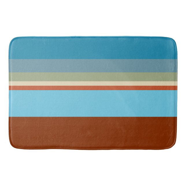 Southwest Stripes 23 Bath Mat (Front)