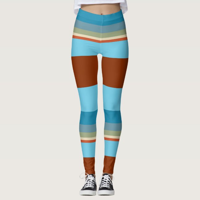 Southwest Stripes 23 Leggings (Front)