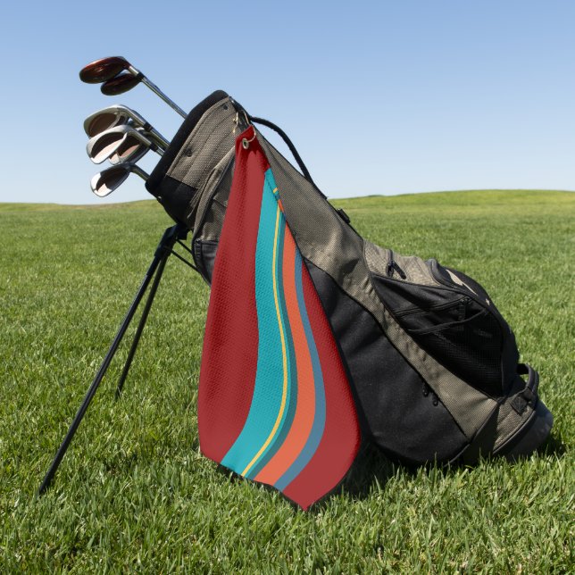 Southwest Stripes 24 Golf Towel (Green)