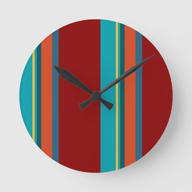 Southwest Stripes 24 Round Clock (Front)