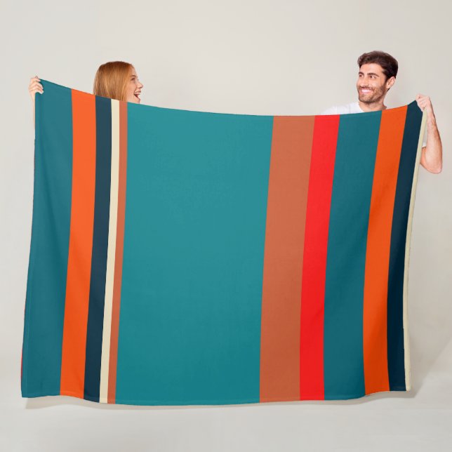 Southwest Stripes 29  Fleece Blanket (In Situ)
