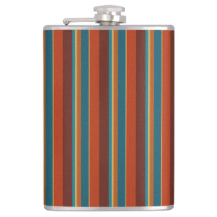 Southwest Stripes 29  Hip Flask