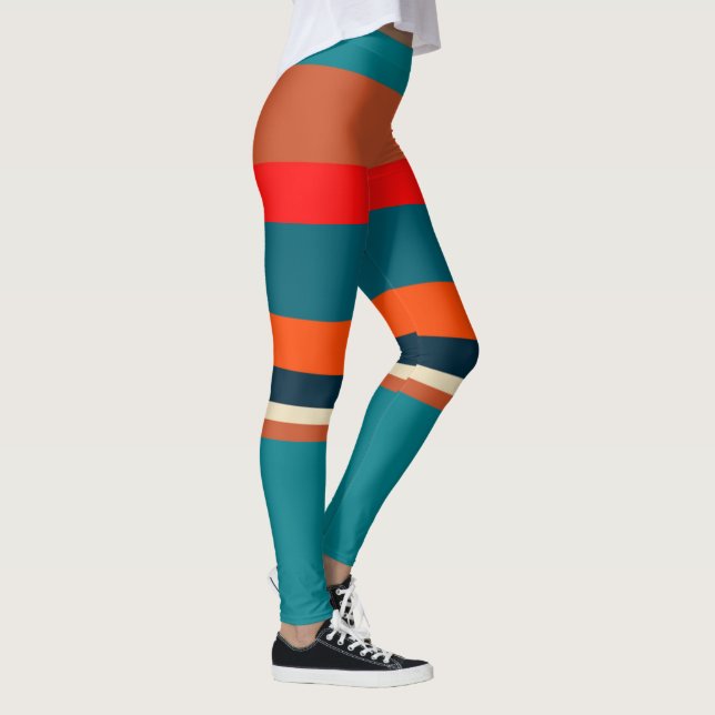 Southwest Stripes 29  Leggings (Right)