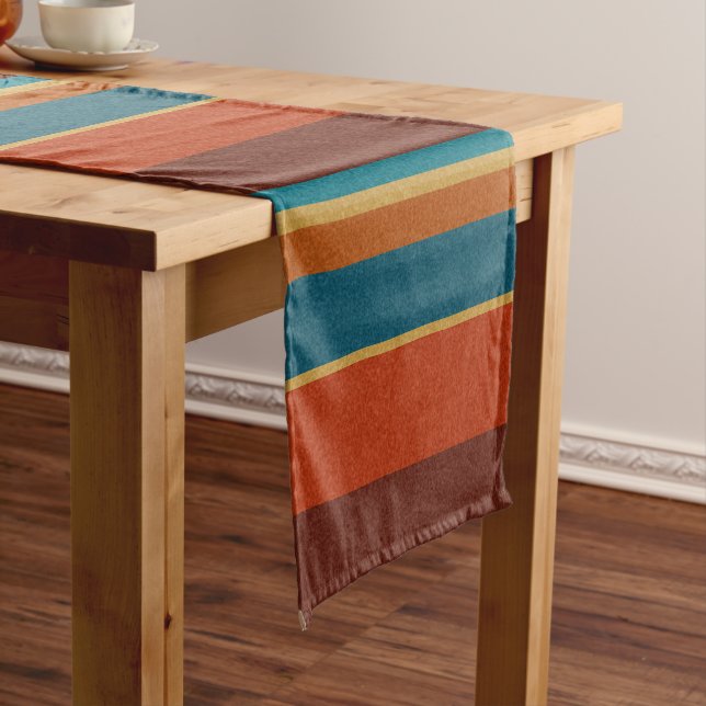 Southwest Stripes 29  Short Table Runner (In Situ)
