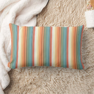 Southwest Stripes Muted Color Lumbar Cushion