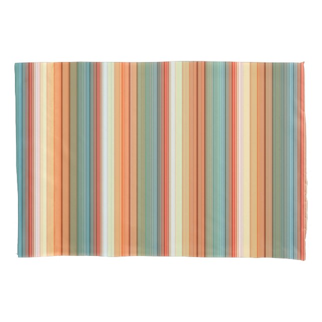 Southwest Stripes Muted Colour Pillowcase (Front)