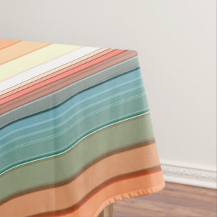 Southwest Stripes Muted Colour Tablecloth