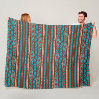Southwest Style Geometric Cameron Gorge Design Lg Fleece Blanket
