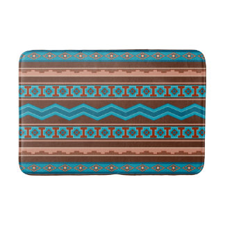 Southwest Style Geometric Cameron Gorge Design Med Bath Mat
