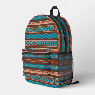 Southwest Style Geometric Cameron Gorge Design Printed Backpack