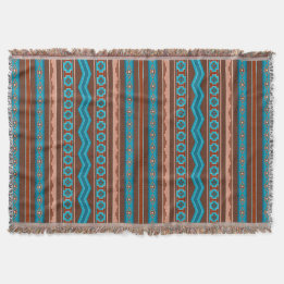 Southwest Style Geometric Cameron Gorge Design Throw Blanket