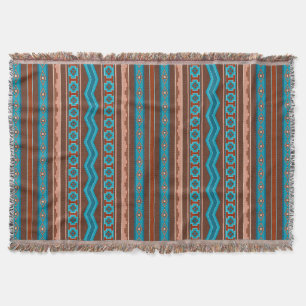 Southwest Style Geometric Cameron Gorge Design Throw Blanket